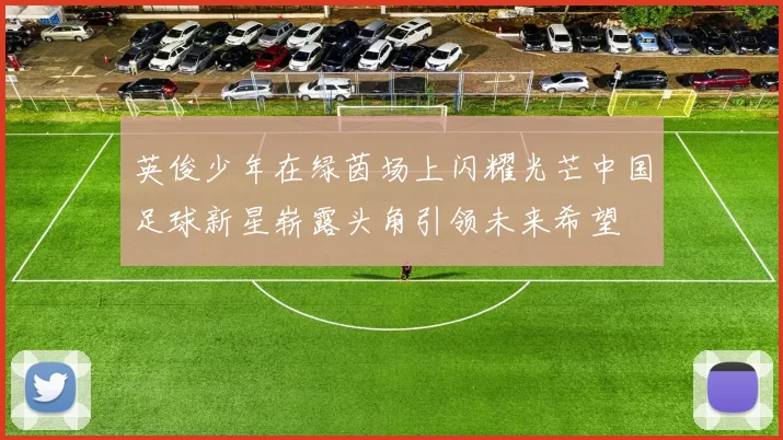 英俊少年在绿茵场上闪耀光芒中国足球新星崭露头角引领未来希望